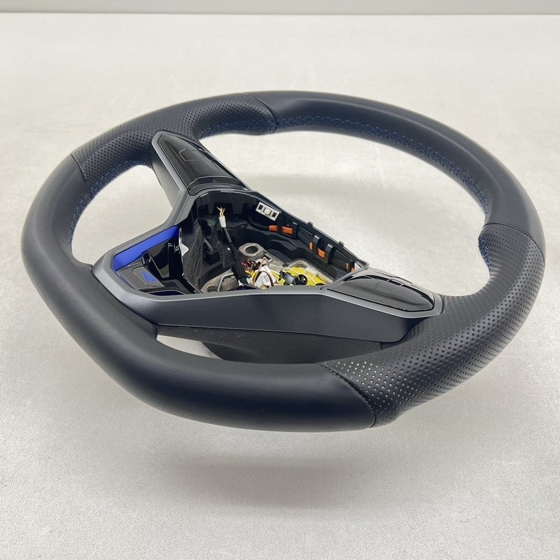5H0-124-B / 5H0 124 B / 5H0124B 22-25 VOLKSWAGEN GOLF R DRIVER STEERING WHEEL LEATHER WITH BLUE STITCHING OEM