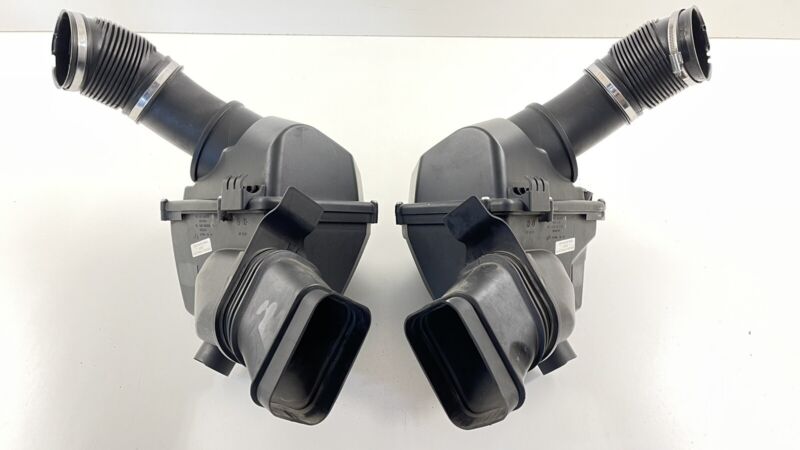 7843289 16-19 BMW M6 AIR CLEANER BOX AIR FILTER INTAKE BOX ASSEMBLY PAIR OEM