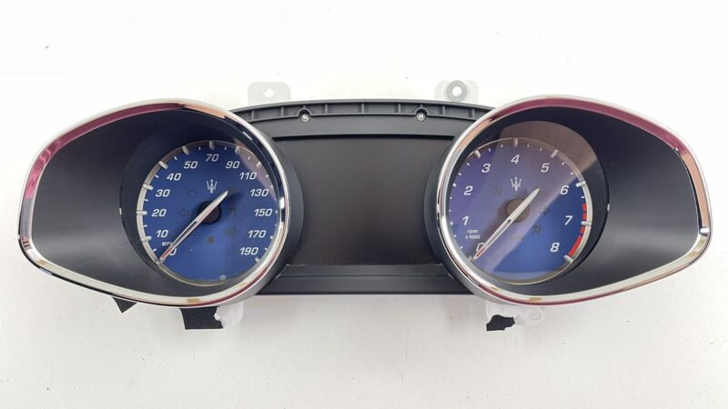 670038640 2018 MASERATI QUATTROPORTE SPEEDOMETER INSTRUMENT GAUGE CLUSTER 36K MILES OEM