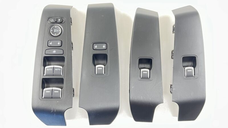 83591-T20-A0-20 / 83591 T20 A0 20 / 83591T20A020 2024 ACURA INTEGRA TYPE S FRONT AND REAR DOOR WINDOW SWITCH SET BLACK O