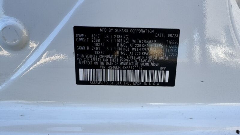 Does Not Apply 24-25 SUBARU CROSSTREK LEFT SIDE FRAME CUT A PILLAR B PILLAR DOOR SECTION OEM
