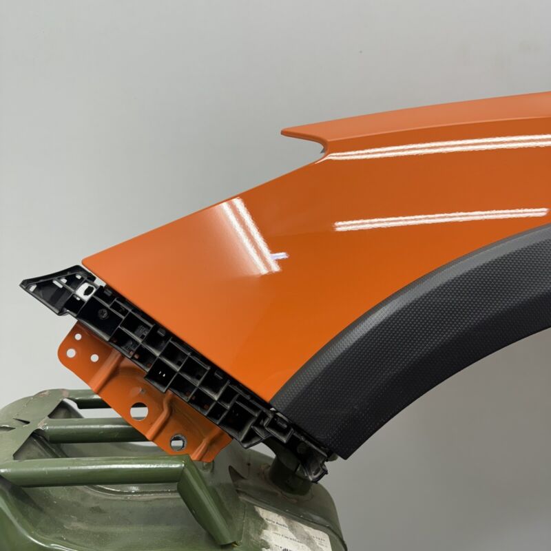 Does not apply 18-23 SUBARU CROSSTREK DRIVER LEFT FRONT FENDER PANEL WITH FLARE ORANGE OEM