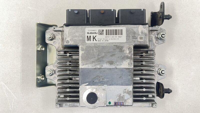 22765AN622 2020 SUBARU WRX 2.0L MANUAL TRANSMISSION ENGINE CONTROL MODULE 22765AN622 OEM