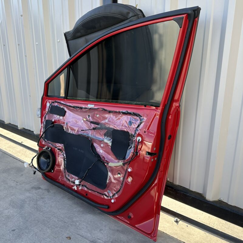 15-21 SUBARU WRX & STI PASSENGER RIGHT FRONT DOOR COMPLETE W/ GLASS RED OEM