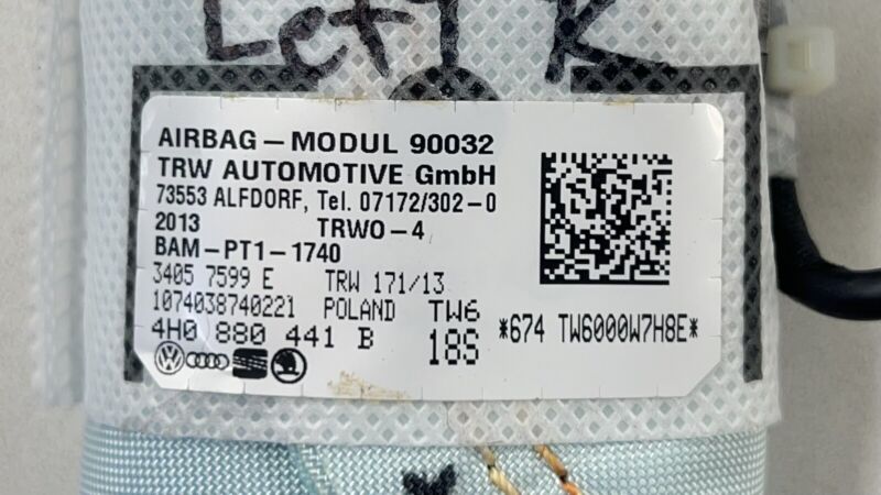 1077203230362 13-18 BENTLEY FLYING SPUR DRIVER LEFT REAR SEAT AIRBAG SRS 4H0 880 441 B OEM