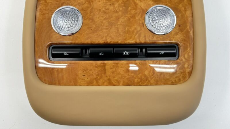 3W5 868 069 / 3W5868069 13-18 BENTLEY FLYING SPUR REAR OVERHEAD CONSOLE DOME LIGHT CONTROL PANEL OEM