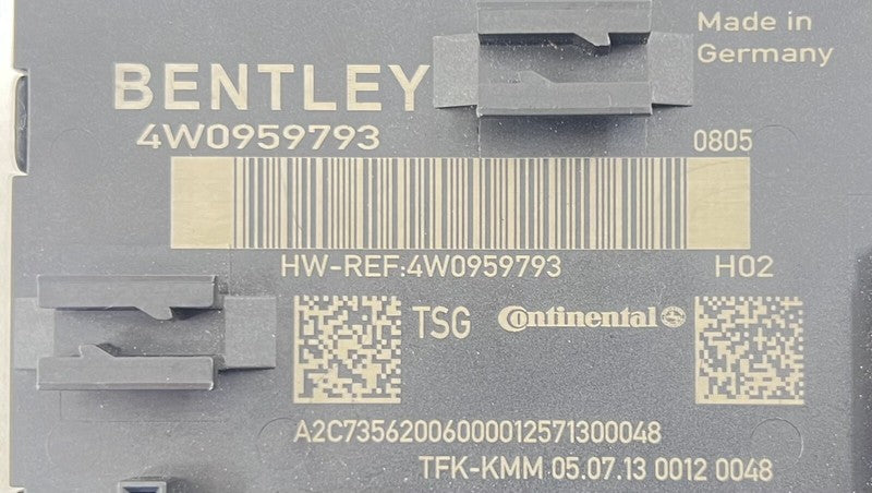 4W0959793 / 4W0 959 793 13-18 BENTLEY FLYING SPUR DRIVER LEFT FRONT DOOR CONTROL MODULE 4W0959793 OEM