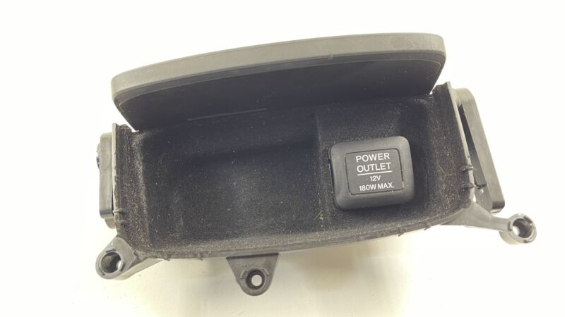2376201 2017 ACURA MDX FRONT CENTER CONSOLE STORAGE COMPARTMENT POWER OUTLET TRAY OEM