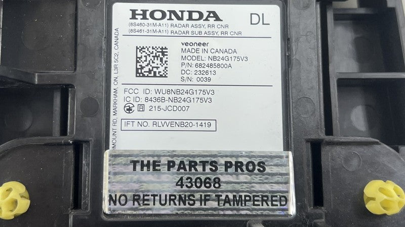 682485800A 24-25 ACURA INTEGRA TYPE S DRIVER LEFT REAR BLIND SPOT SENSOR RADAR MONITOR OEM