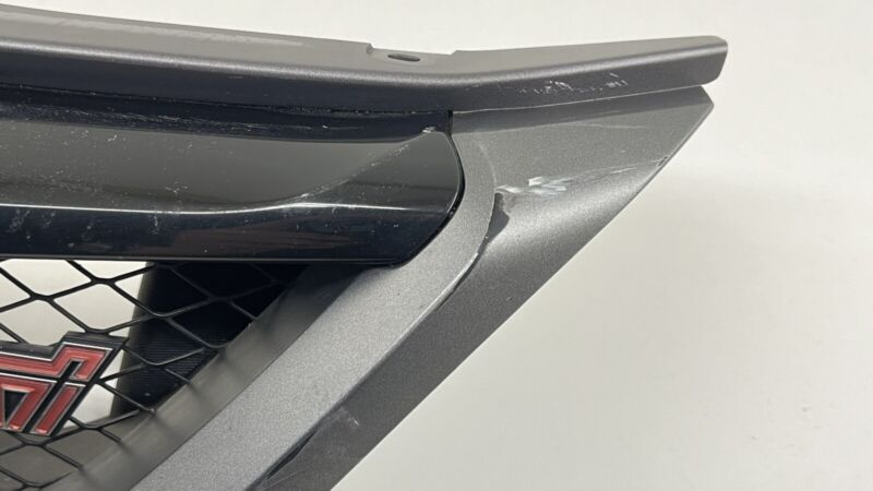 08-14 SUBARU WRX STI FRONT BUMPER UPPER GRILLE TRIM W/ EMBLEM OEM
