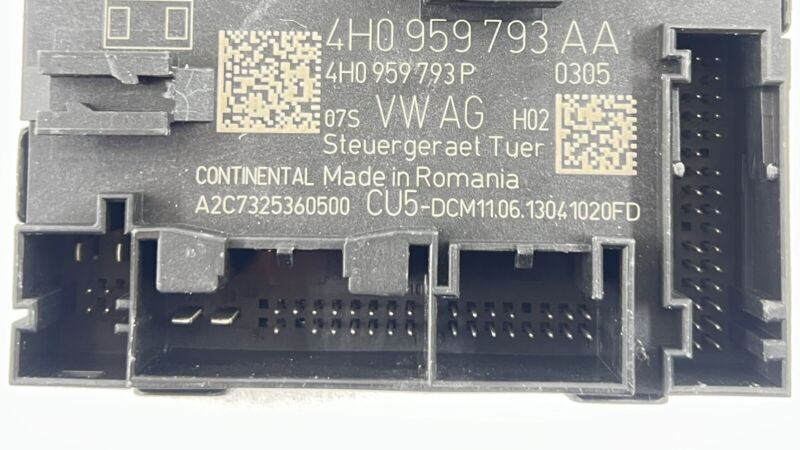 4H0 959 793 AA / 4H0959793AA 13-16 PORSCHE PANAMERA DRIVER LEFT FRONT DOOR CONTROL MODULE 4H0 959 793 AA OEM