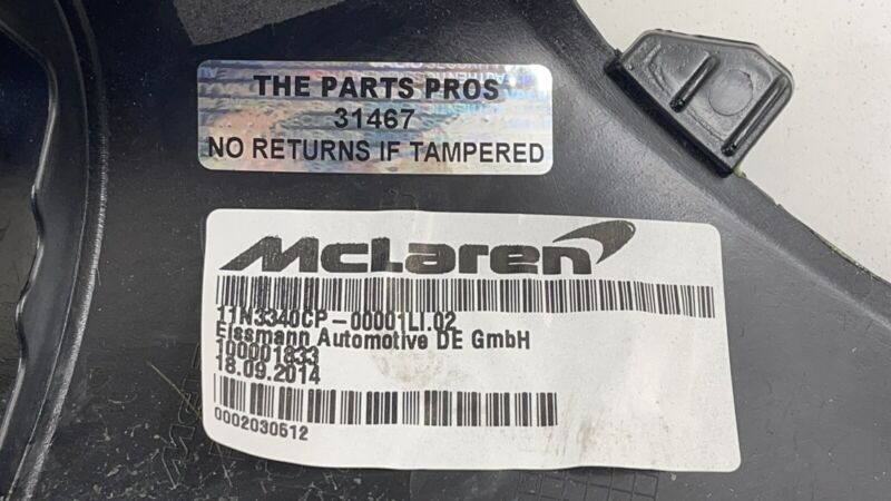 11N3340CP 15-17 MCLAREN 650S INTERIOR DRIVER LEFT FRONT A PILLAR TRIM COVER 11N3340CP OEM