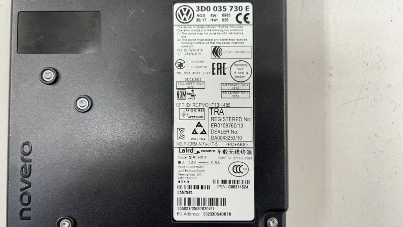 3D0 035 730 E / 3D0035730E 13-18 BENTLEY FLYING SPUR TELEPHONE BLUETOOTH INTERFACE CONTROL MODULE UNIT OEM