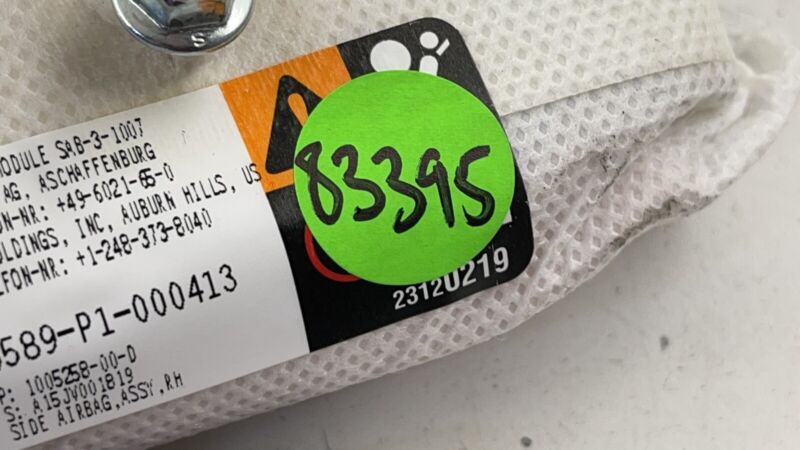 1005258-00-D / 1005258 00 D / 100525800D 12-21 TESLA MODEL S RIGHT FRONT SEAT AIRBAG AIR BAG SRS 1005258-00-D OEM