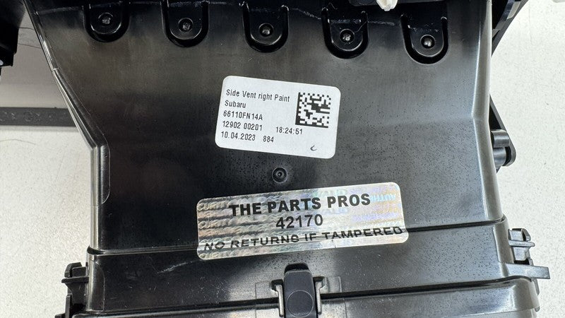 66110FN14A 24-25 SUBARU CROSSTREK RIGHT FRONT DASH AIR VENT GRILLE GRILL W/ TRIM OEM