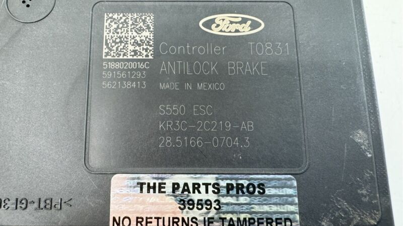 KR3C-2B373-AB / KR3C 2B373 AB / KR3C2B373AB 18-23 FORD MUSTANG GT BULLITT ABS ANTI BRAKE LOCK PUMP MODULE KR3C-2C219-AB