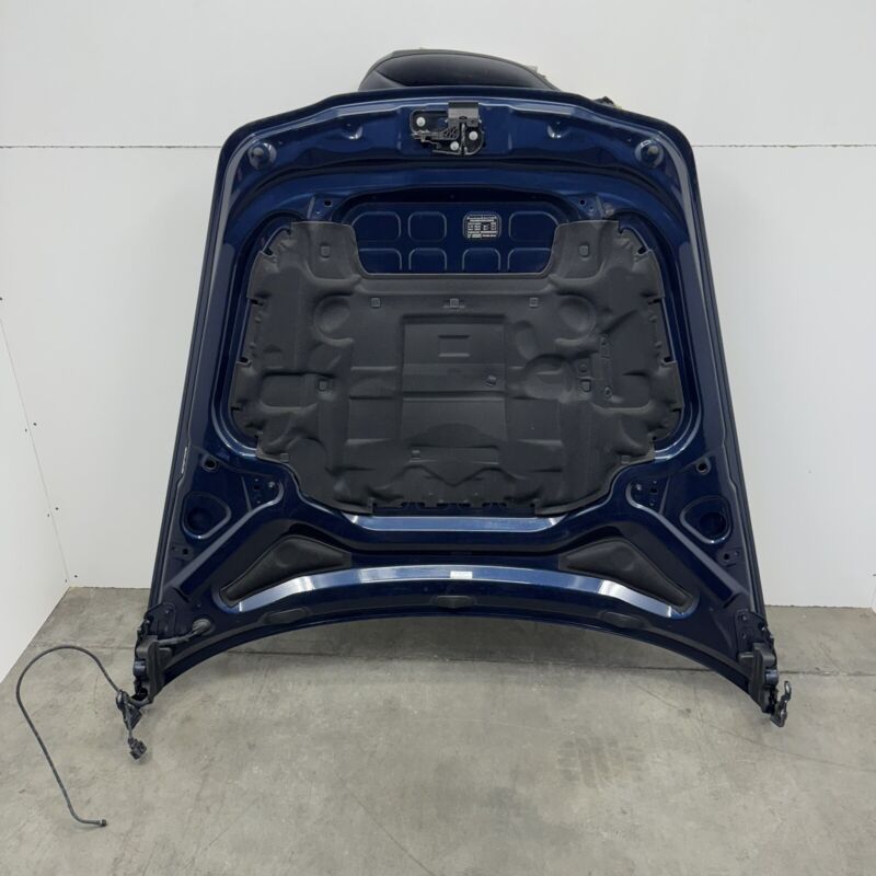 10-16 PORSCHE PANAMERA 970 HOOD PANEL COMPLETE W/ HINGES DARK BLUE METALLIC OEM