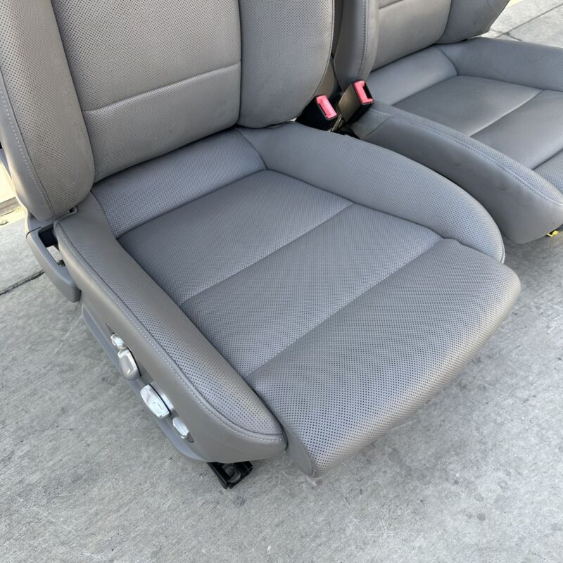 Does Not Apply 10-16 PORSCHE PANAMERA FRONT SEAT PAIR POWER MEMORY LEATHER PLATINUM GREY OEM