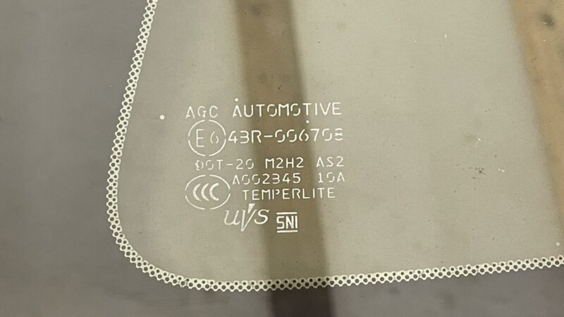 43R-006708 / 43R 006708 / 43R006708 2022 SUBARU BRZ TOYOTA GR86 DRIVER LEFT REAR QUARTER PANEL GLASS WINDOW OEM