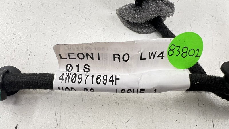 4W097169F / 4W097169 13-18 BENTLEY FLYING SPUR PASSENGER RIGHT REAR DOOR WIRING WIRE HARNESS OEM