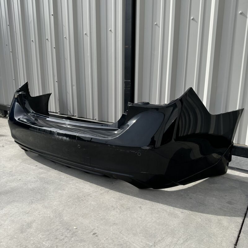 85022 6HH-0 / 85022-6HH-0 / 85022 6HH0 18-22 INFINITI Q50 REAR BUMPER COVER COMPLETE WITH SENSORS BLACK OEM NOTE