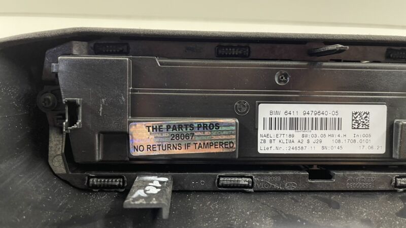 5010561 20-23 TOYOTA SUPRA HVAC AC TEMPERATURE CLIMATE CONTROL SWITCH W/ TRIM OEM