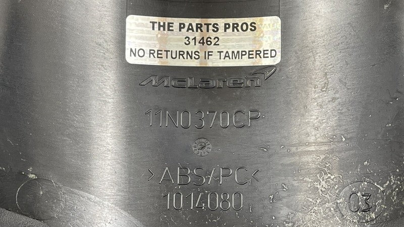 11N0370CP 15-17 MCLAREN 650S DASHBOARD SPEEDOMETER INSTRUMENT CLUSTER COVER TRIM VISOR OEM