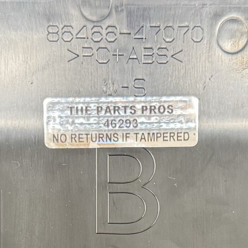 86466-47070 / 86466 47070 / 8646647070 23-25 TOYOTA PRIUS INTERIOR REAR VIEW MIRROR TRIM COVER PANEL 86466-47070 OEM