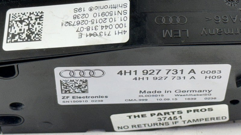 4H1 713 041 E / 4H1713041E 11-18 AUDI A8 S8 AUTOMATIC GEAR BOX SELECT SHIFTER SHIFT LEVER 4H1927731A OEM