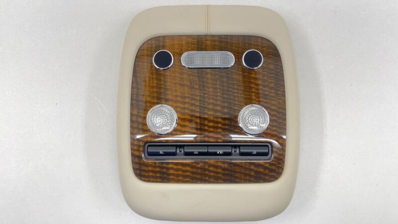 3W5 868 069 / 3W5868069 13-18 BENTLEY FLYING SPUR REAR OVERHEAD CONSOLE DOME LIGHT CONTROL PANEL OEM