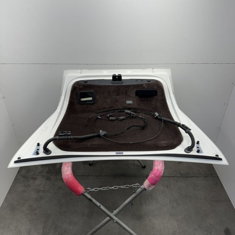 13-18 BENTLEY FLYING SPUR TRUNK LID REAR DECK COMPLETE WHITE OEM