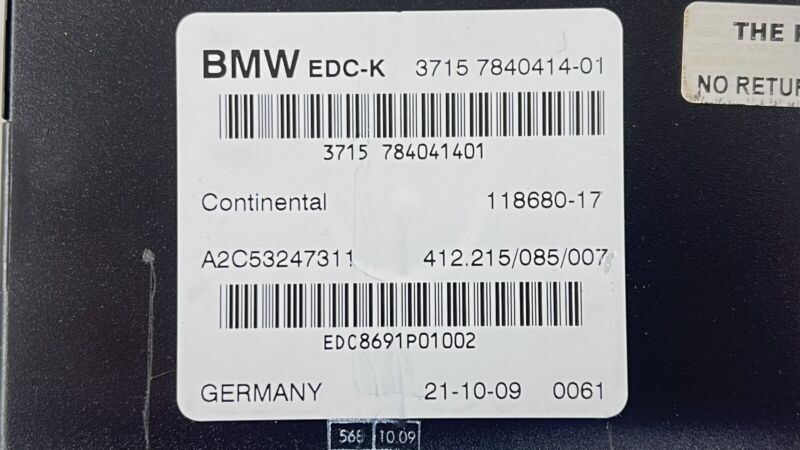7 840 414 / 7840414 06-10 BMW M6 E63 E64 ELECTRONIC SUSPENSION DAMPER CONTROL MODULE OEM