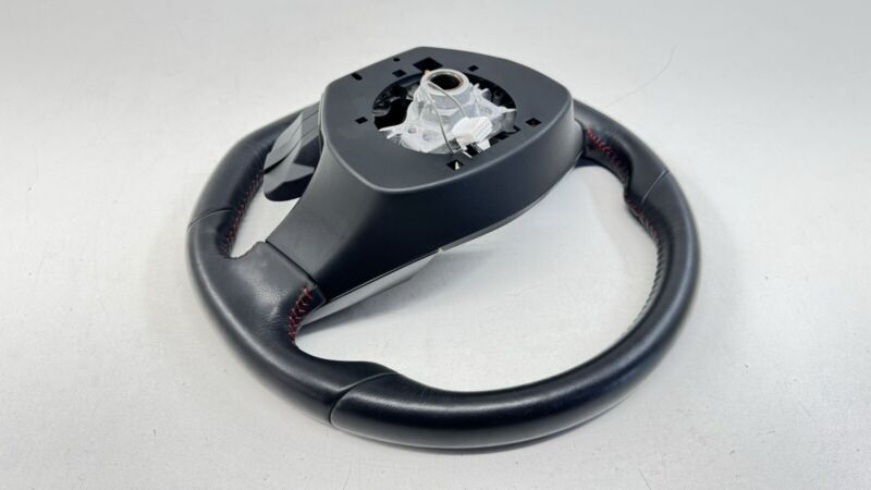 18-21 SUBARU WRX DRIVER STEERING WHEEL LEATHER BLACK OEM