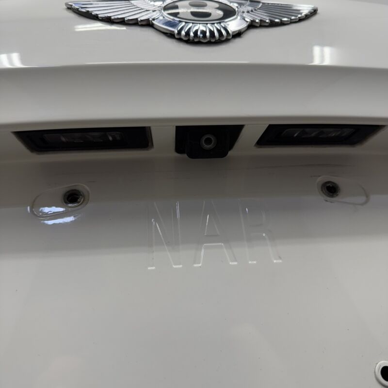 13-18 BENTLEY FLYING SPUR TRUNK LID REAR DECK COMPLETE WHITE OEM