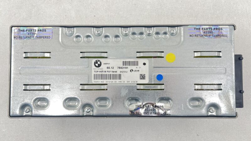 7 843 191 / 7843191 06-10 BMW M6 E63 E64 TOP-HIFI AMPLIFIER AMP RADIO AUDIO MODULE 7843191 OEM