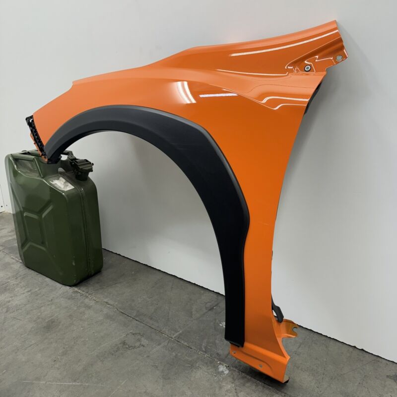 Does not apply 18-23 SUBARU CROSSTREK DRIVER LEFT FRONT FENDER PANEL WITH FLARE ORANGE OEM