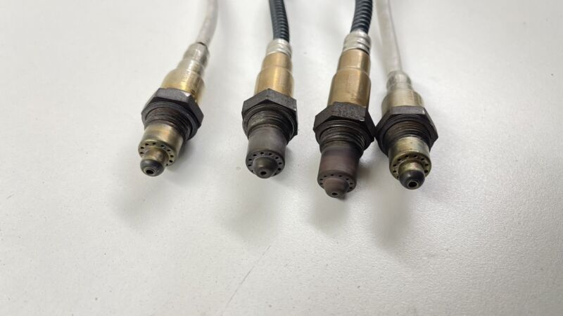 670002200 14-20 MASERATI GHIBLI AIR FUEL RATIO EXHAUST OXYGEN O2 SENSOR SET OF 4 OEM