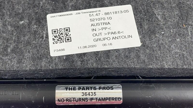 8811813 20-23 TOYOTA SUPRA REAR TRUNK SPEAKER BOX TRIM PANEL COVER INSERT 8811814 OEM