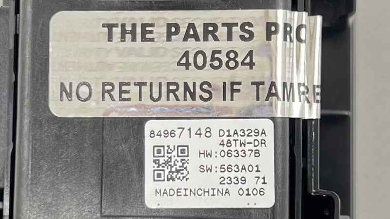 84967148 22-24 CADILLAC CT4 V BLACKWING LEFT FRONT MASTER WINDOW SWITCH 84967148 OEM