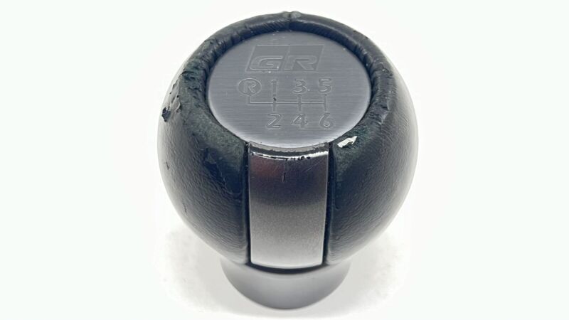 22-24 TOYOTA GR86 MANUAL 6 SPEED GEAR SHIFT KNOB LEATHER BLACK OEM