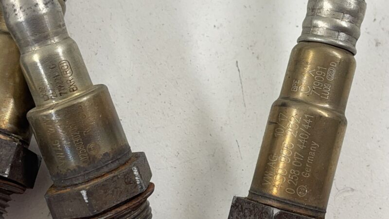 4S0 906 262 / 4S0906262 17-22 AUDI R8 V10 AIR FUEL RATIO EXHAUST OXYGEN O2 SENSOR SET OF 4 OEM