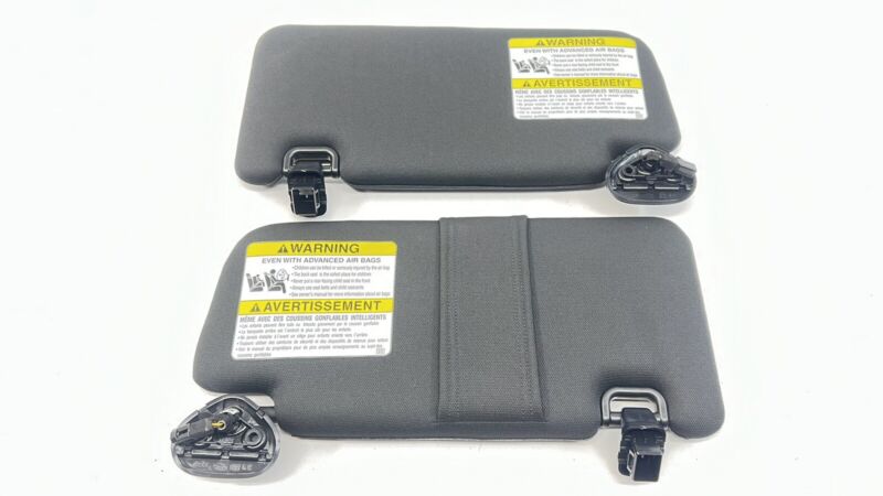 Does Not Apply 15-21 SUBARU WRX STI LEFT & RIGHT SUNVISOR SUN VISOR SHADE PAIR BLACK OEM