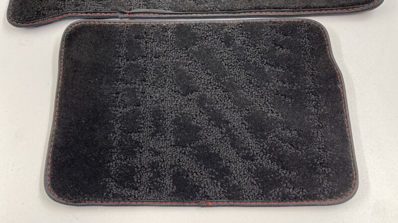 22-23 SUBARU BRZ LEFT RIGHT FRONT REAR CARPET FLOOR MAT BLACK SET OEM