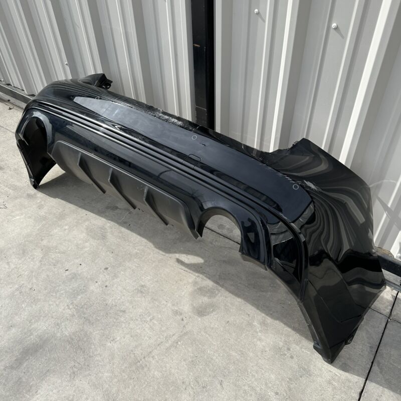 85022 6HH-0 / 85022-6HH-0 / 85022 6HH0 18-22 INFINITI Q50 REAR BUMPER COVER COMPLETE WITH SENSORS BLACK OEM NOTE