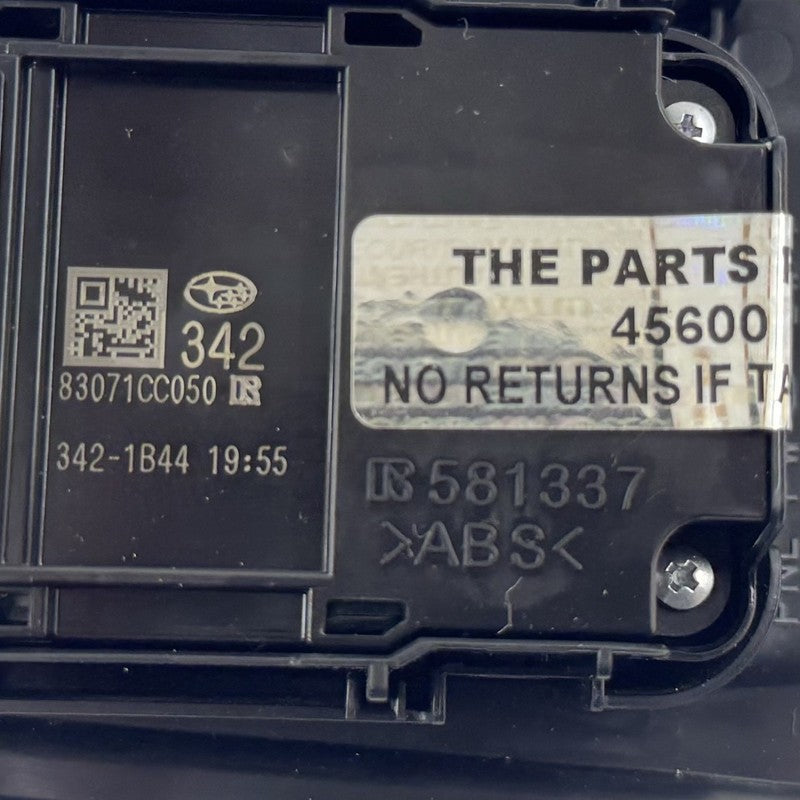 83071CC050 22-25 TOYOTA GR86 DRIVER LEFT MASTER WINDOW SWITCH 83071CC050 OEM