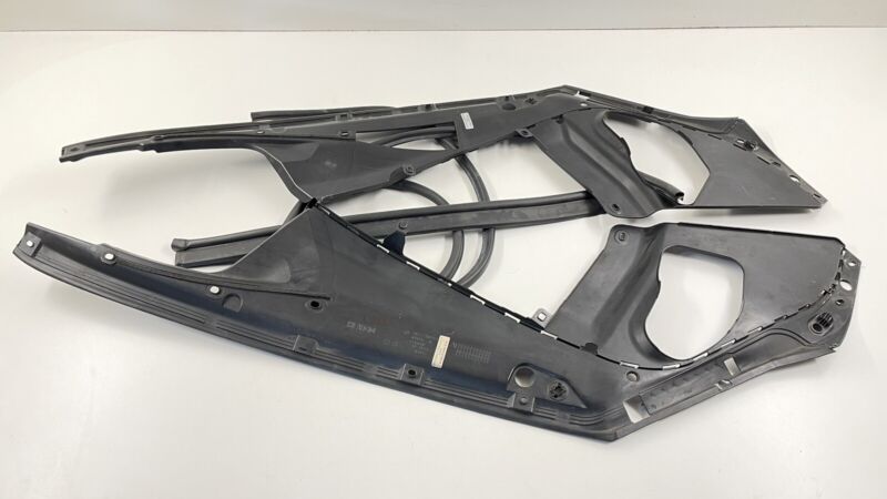 7211929 16-19 BMW M6 LEFT & RIGHT ENGINE BAY ACCESS COWL BEZEL PANEL COVER TRIM PAIR OEM