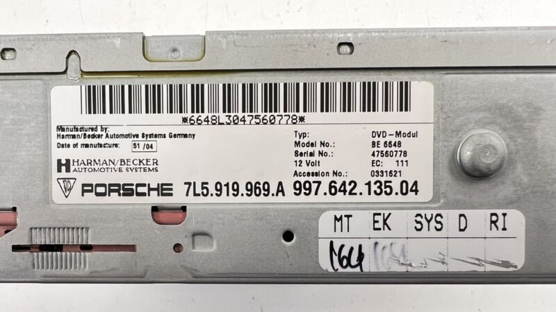 997.642.135.04 / 997 642 135 04 / 99764213504 05-12 PORSCHE 911 997 NAVIGATION NAVI DVD MAP DRIVE PLAYER 997.642.135.04