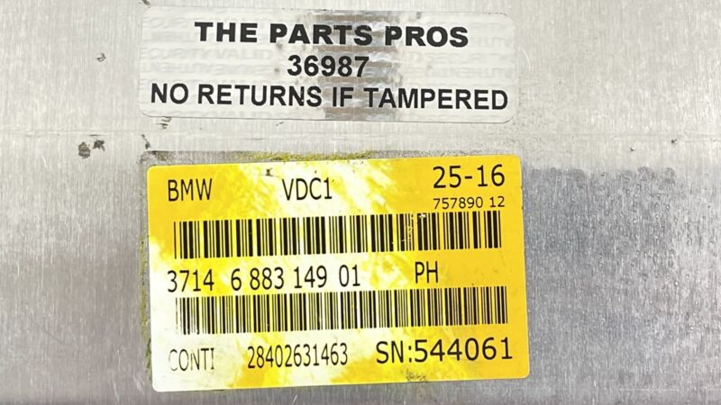 6883149 12-19 BMW M6 VDC VEHICLE DRIVING CONTROL SUSPENSION MODULE 6883149 OEM