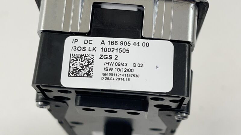 1669054400 / A1669054400 / A 166 905 44 00 4400 13-16 MERCEDES BENZ GL350 X166 MASTER WINDOW CONTROL SWITCH 1669054400 O