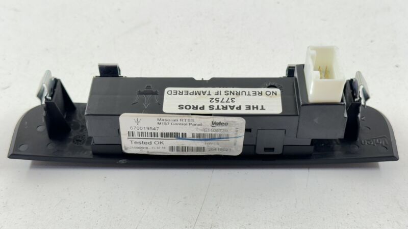 670019547 14-23 MASERATI GHIBLI REAR HEATED SEAT SUNSHADE ROLLER BLIND SWITCH MODULE OEM